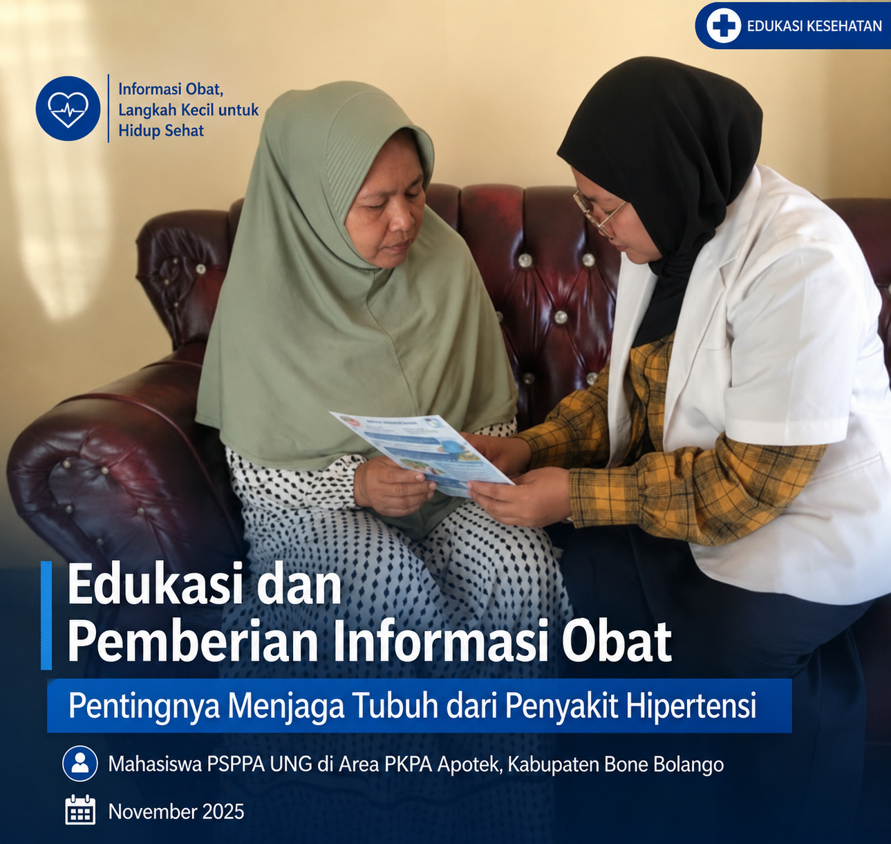 Mahasiswa Profesi Apoteker UNG Edukasi Masyarakat tentang Pentingnya Pencegahan Hipertensi